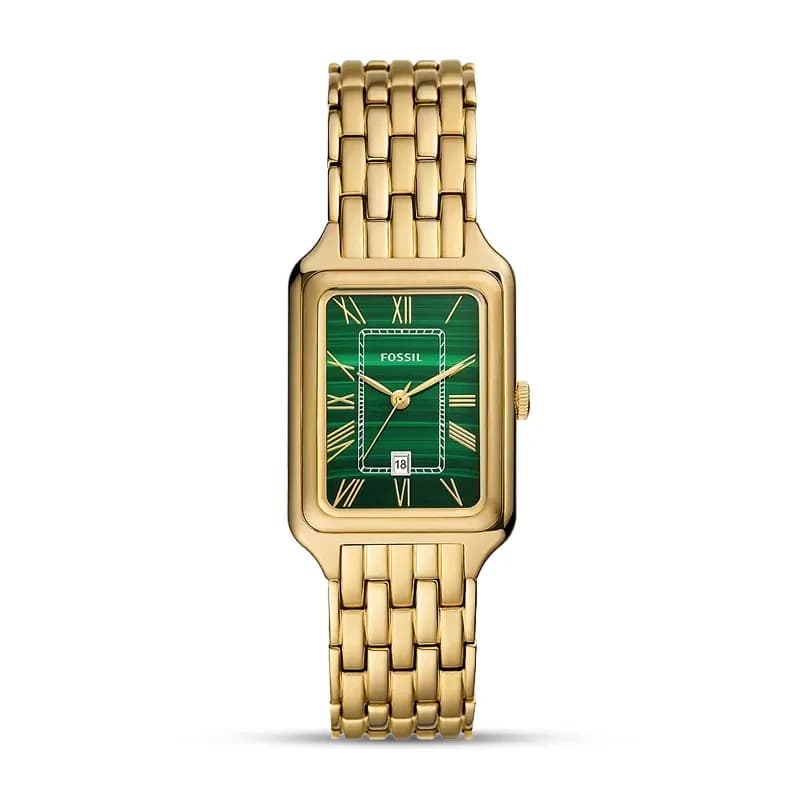 Fossil Raquel Date Green Dial Gold-tone Ladies Watch | ES5341
