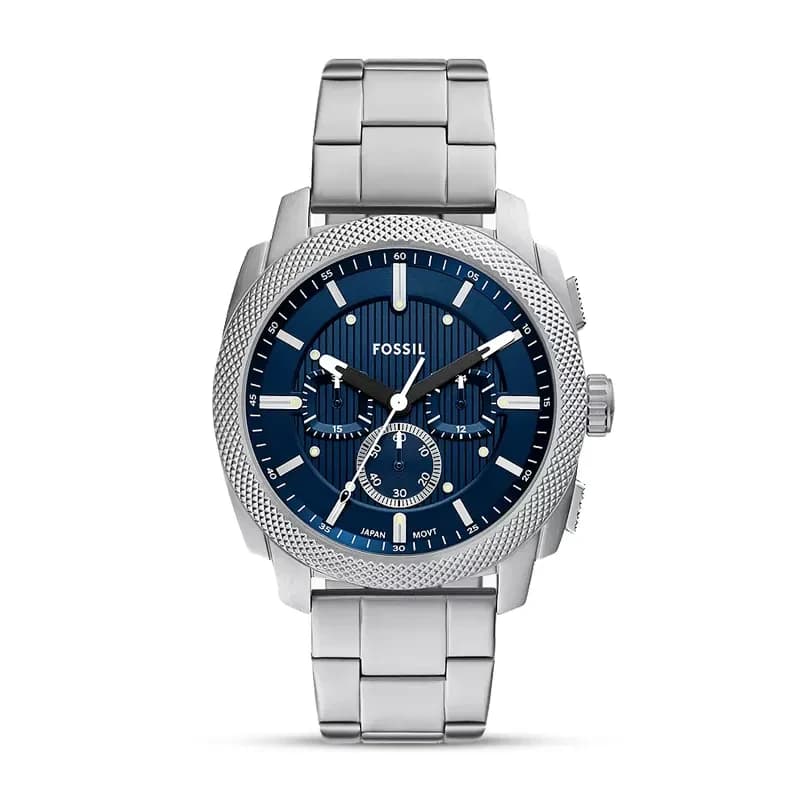 Fossil Machine Chronograph Blue Dial Men's Watch | FS6096