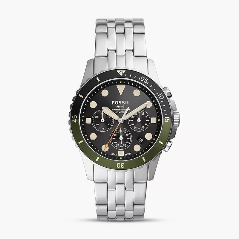 Fossil FB-01 Chronograph Black Dial Men's Watch | FS5864