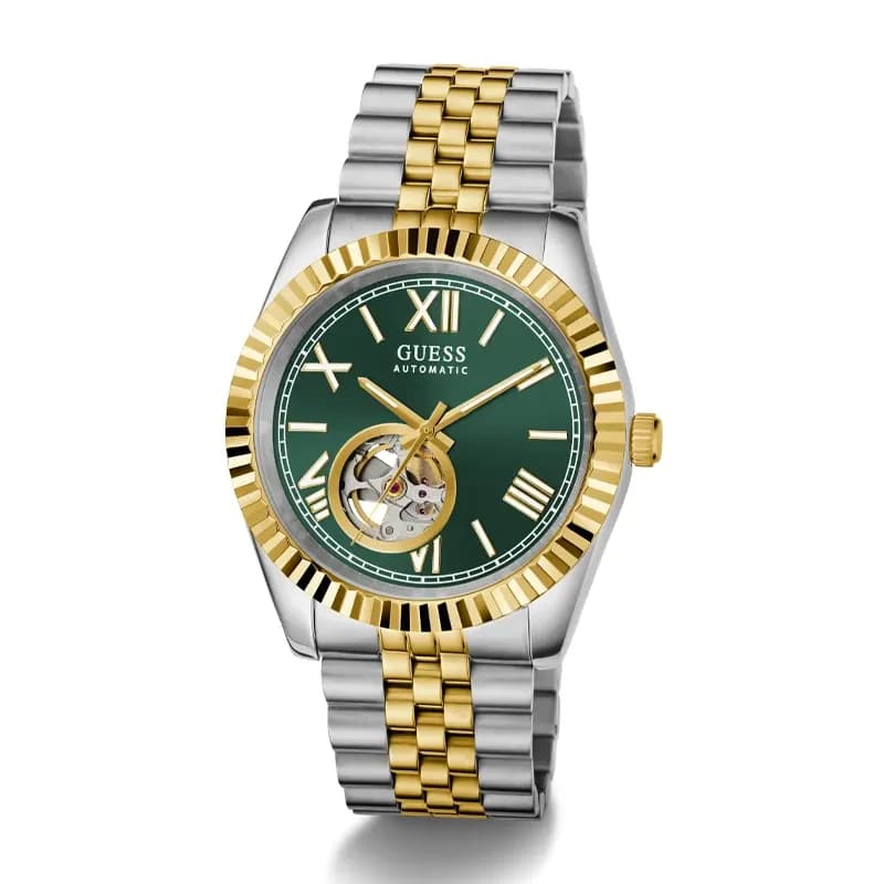 Guess Connoisseur Open Heart Green Dial Automatic Men’s Watch | GW0984G4