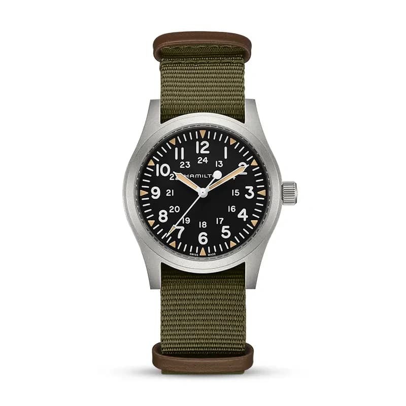 Hamilton Khaki Field Mechanical 42mm Black Dial Men's Watch | H69529933