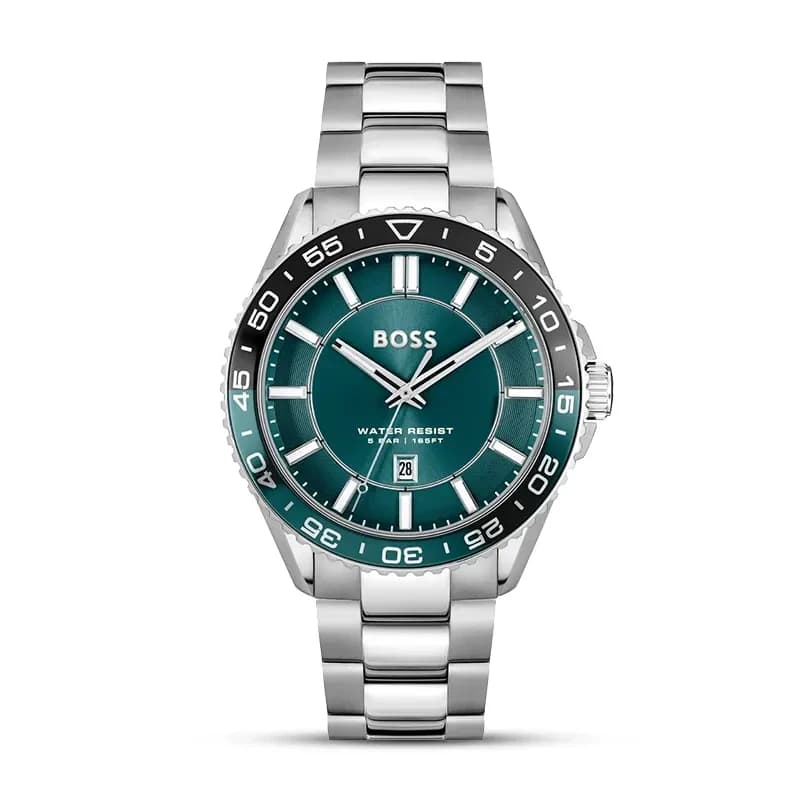 Hugo Boss Runner Blue Green Dial Men's Watch | 1514208