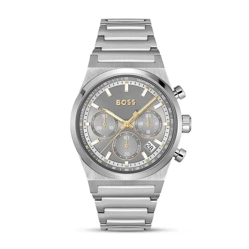 Hugo Boss Candor Chrono Grey Dial Men's Watch | 1514221
