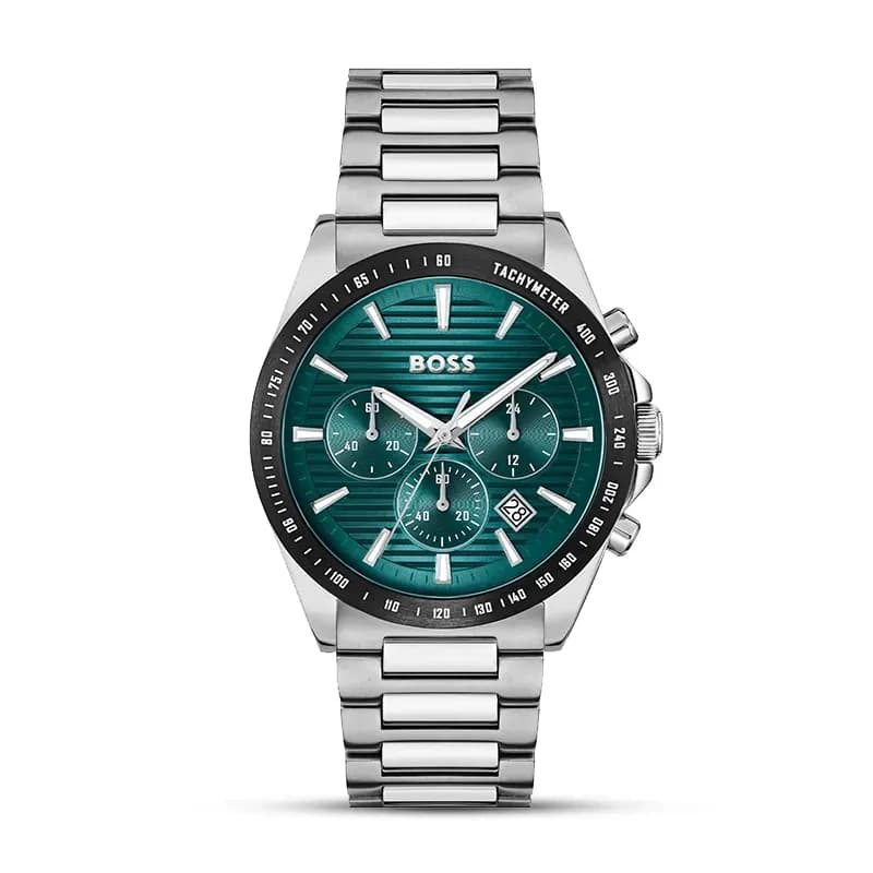 Hugo Boss Strike Chronograph Green Dial Men's Watch | 1514241