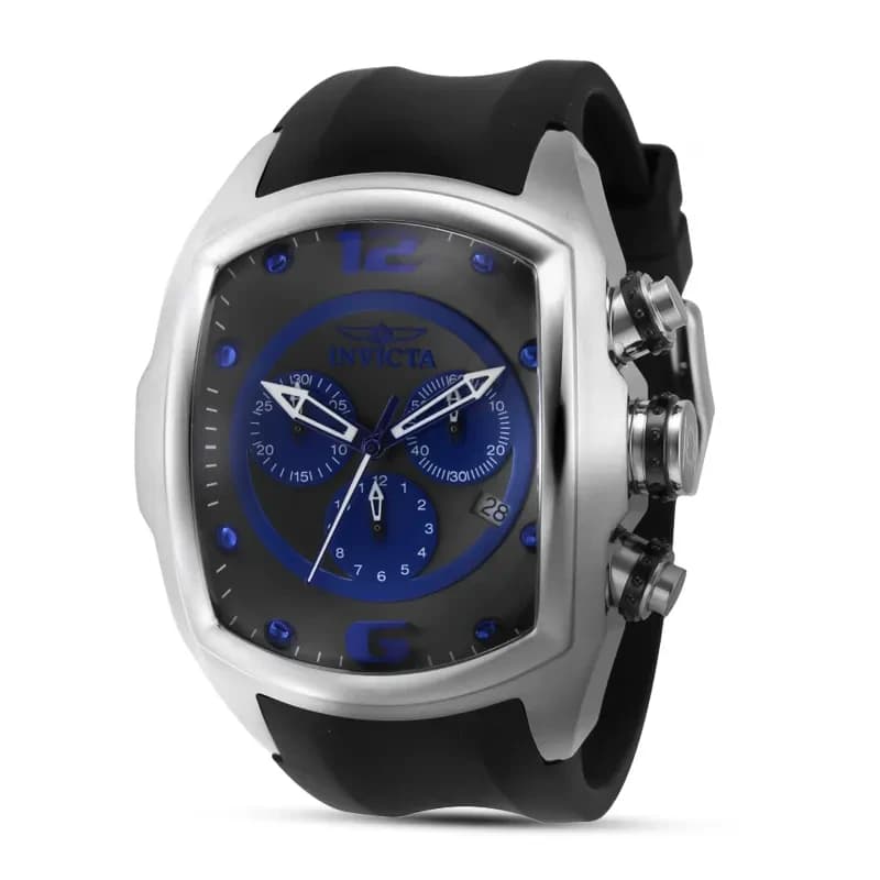 Invicta 43637 Lupah Chronograph Grey Dial Silicone Men's Watch