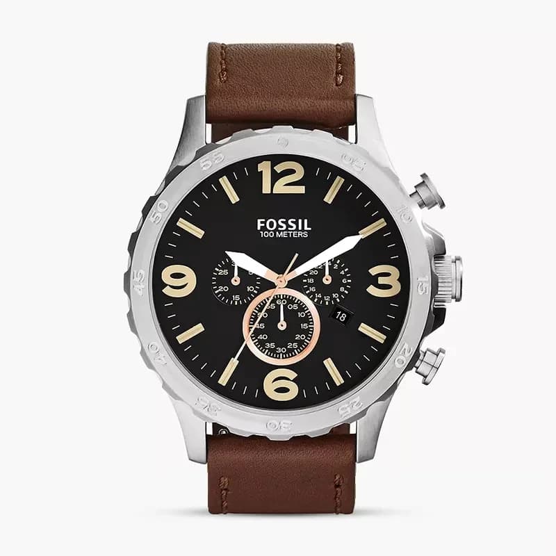 Fossil Nate Chronograph Black Men's Watch | JR1475