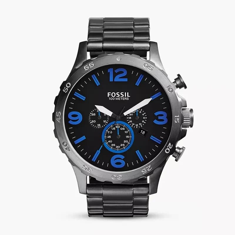 Fossil Nate Chronograph Black Men's Watch | JR1478