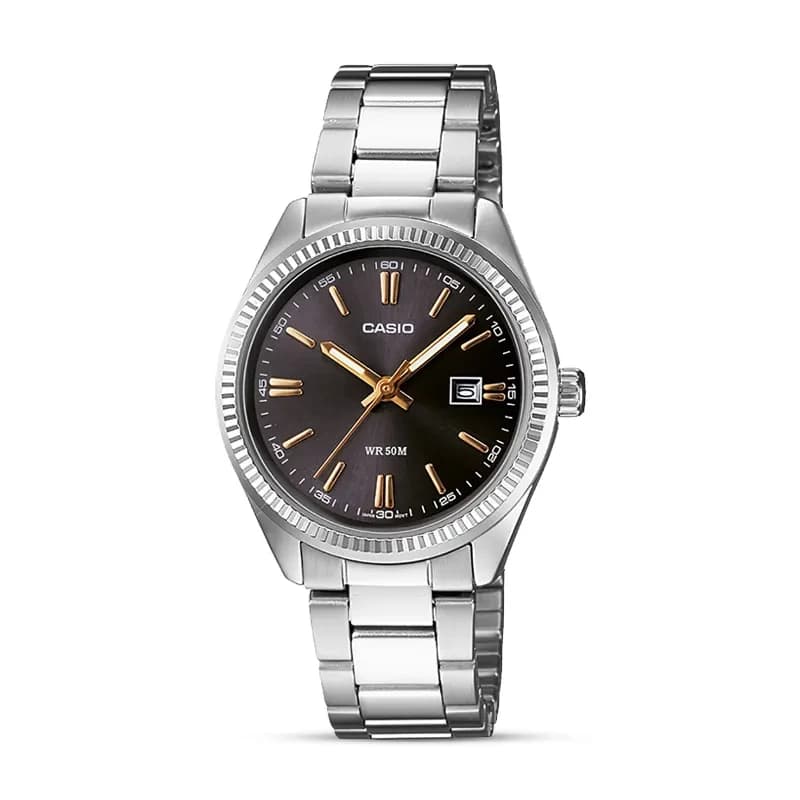 Casio LTP-1302D-1A2 Black Dial Ladies Watch