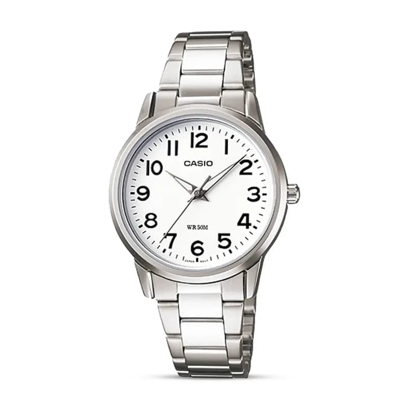 Casio Enticer LTP-1303D-7B White Dial Ladies Watch