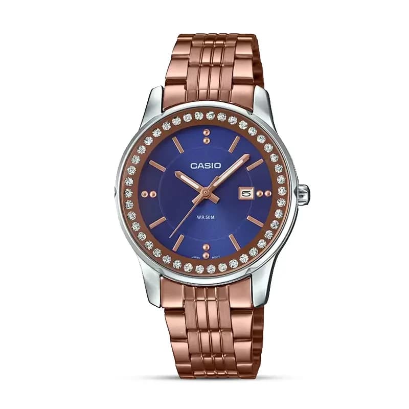 Casio Enticer LTP-1358R-2A Blue Dial Ladies Watch