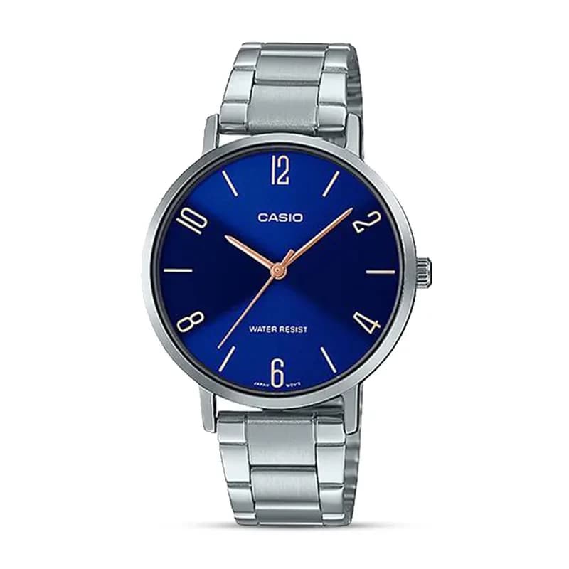 Casio Enticer LTP-VT01D-2B2 Blue Dial Ladies Watch