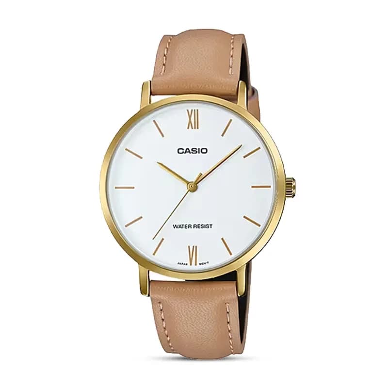 Casio LTP-VT01GL-7B White Dial Ladies Watch