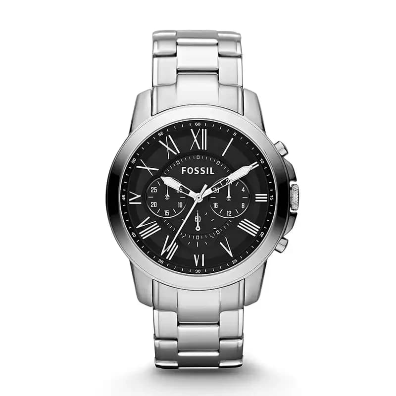 Fossil Grant Chronograph Black Dial Men's Watch | FS4736