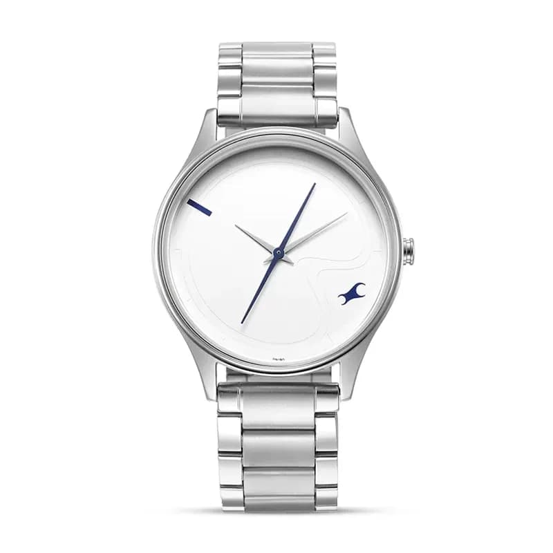 Fastrack 3290SM01 Stunners White Dial Men's Watch