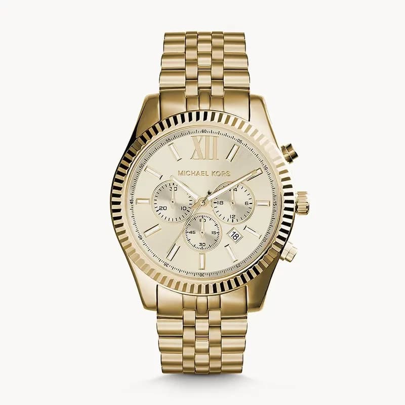 Michael Kors Lexington Champagne Dial Men's Watch | MK8281