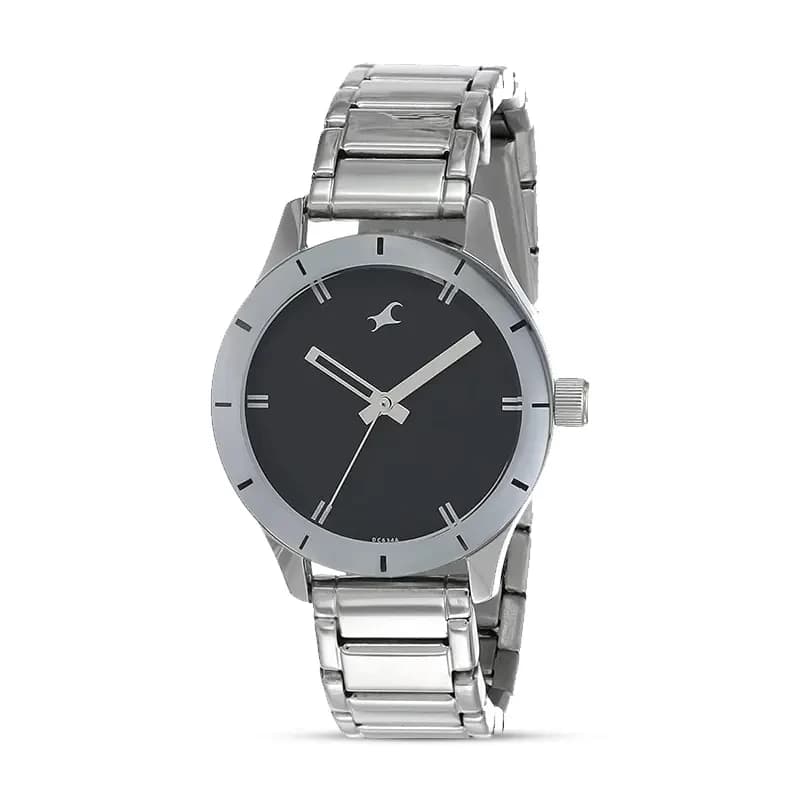 Fastrack 6078SM06 Monochrome Black Dial Ladies Watch