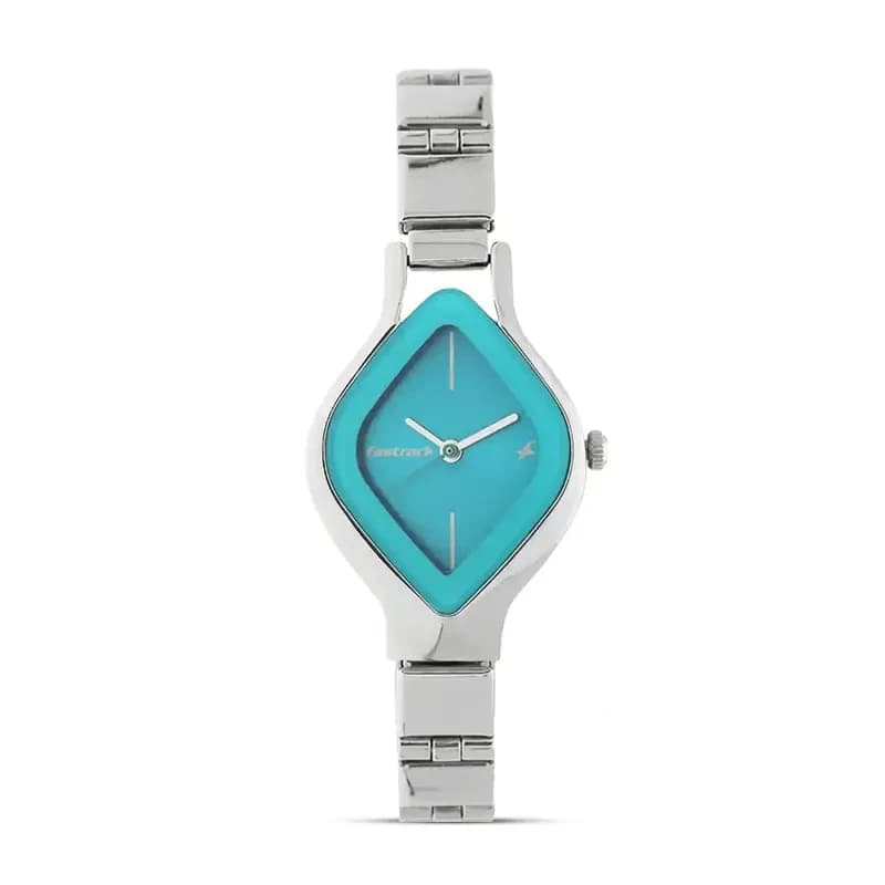 Fastrack 6109SM03 Aqua Blue Dial Ladies Watch