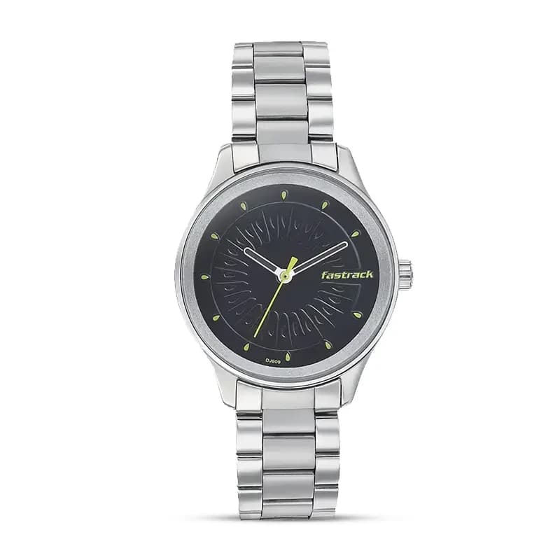 Fastrack 6203SM02 Tropical Fruits Black Dial Ladies Watch