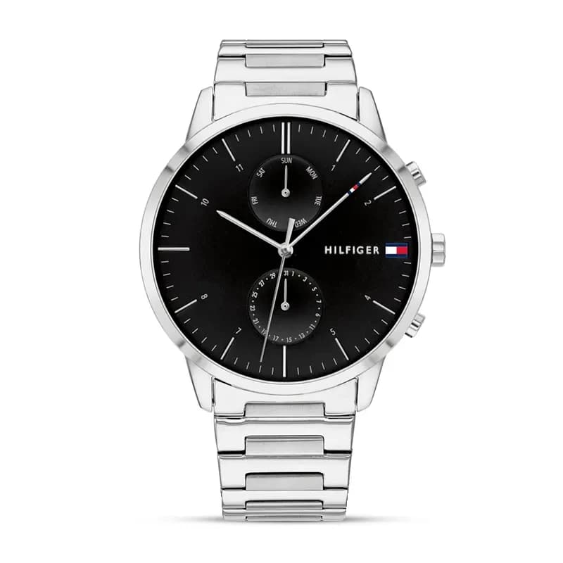 Tommy Hilfiger Hunter Chronograph Black Dial Men's Watch | 1710407
