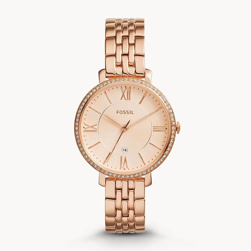 Fossil Jacqueline Rose-tone Dial Ladies Watch | ES3632