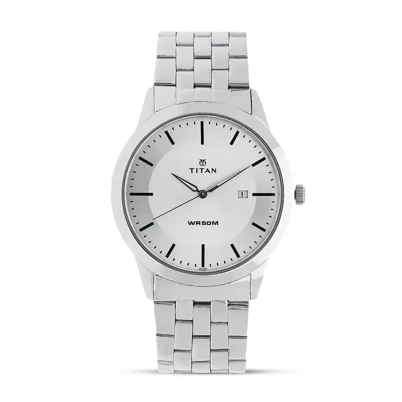 Titan 1584SM03 Workwear White Dial Men's Watch