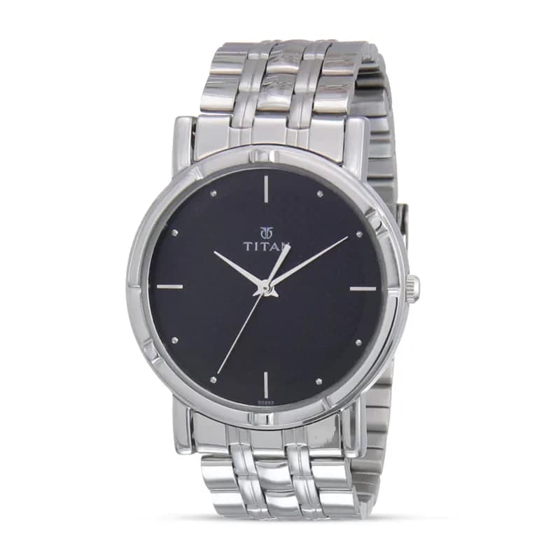 Titan 1639SM02 Karishma Black Dial Men's Watch
