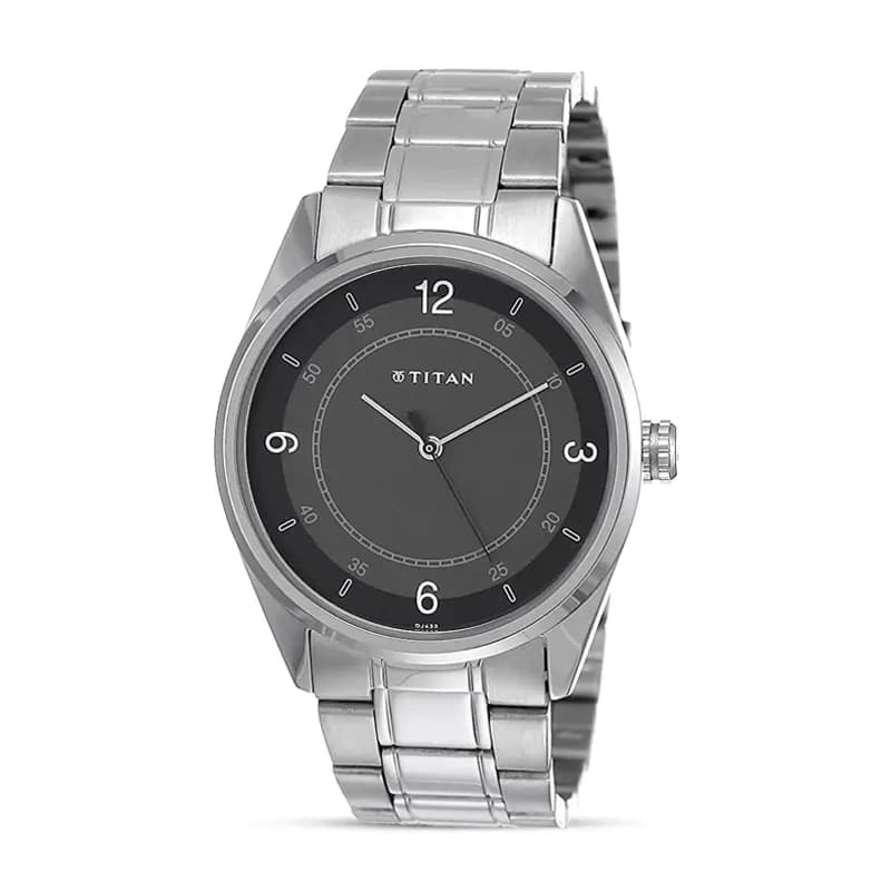 Titan 1729SM03 Workwear Black Dial Men's Watch