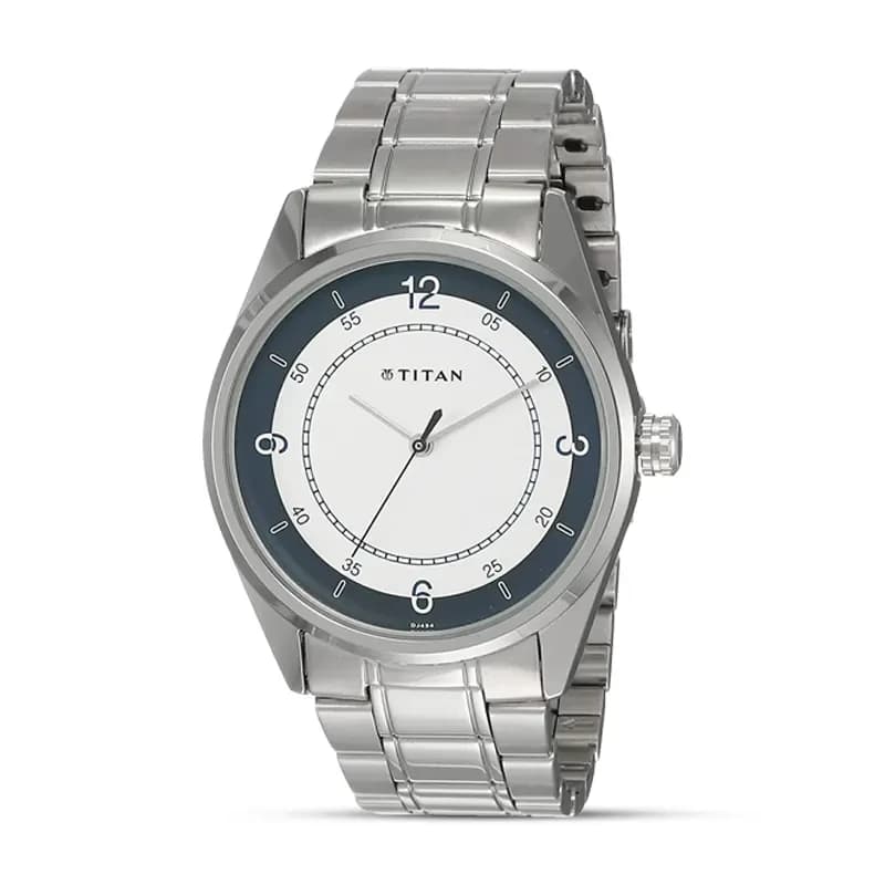Titan 1729SM04 Workwear White Dial Men's Watch