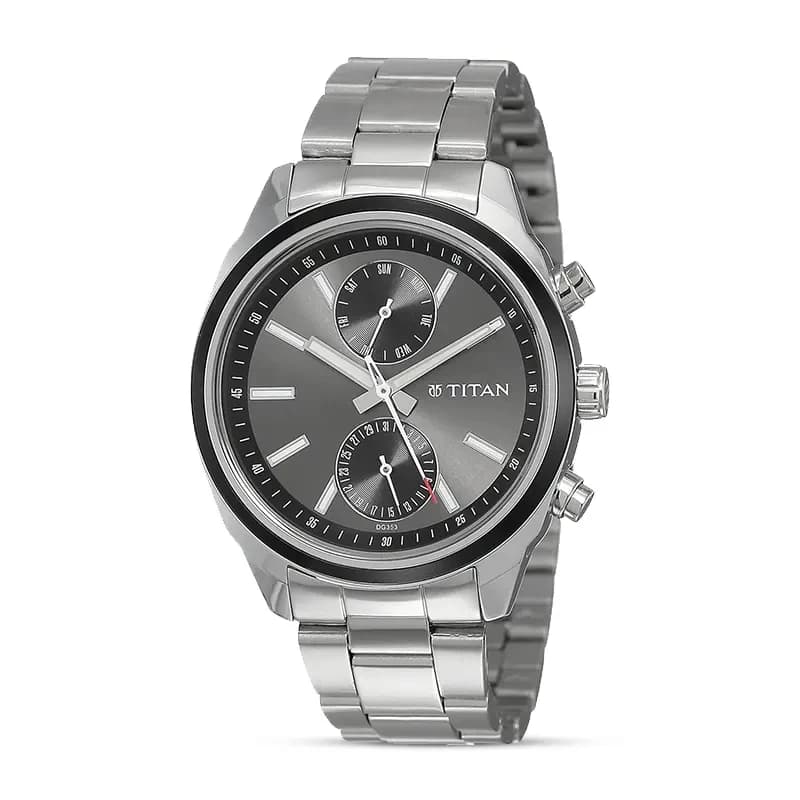 Titan 1733KM01 Workwear Anthracite Dial Men's Watch