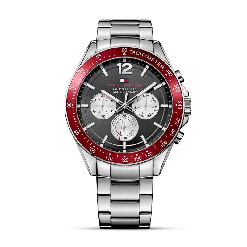 Tommy Hilfiger Luke Multi-Function Black Dial Men's Watch | 1791122