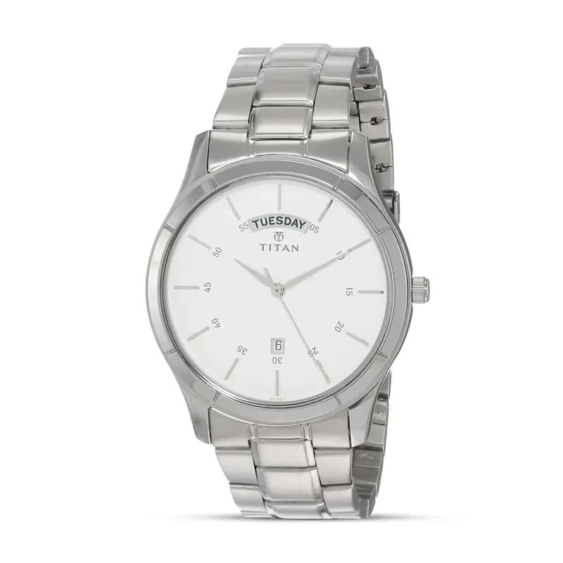 Titan 1767SM01 Workwear White Dial Men's Watch