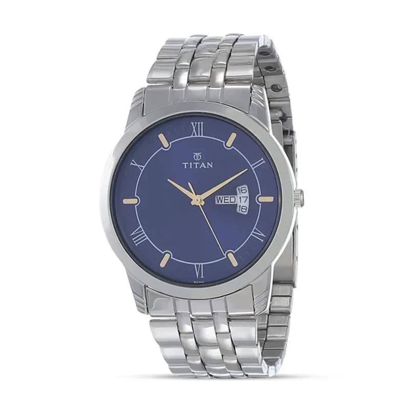 Titan 1774SM01 Karishma Blue Dial Men's Watch