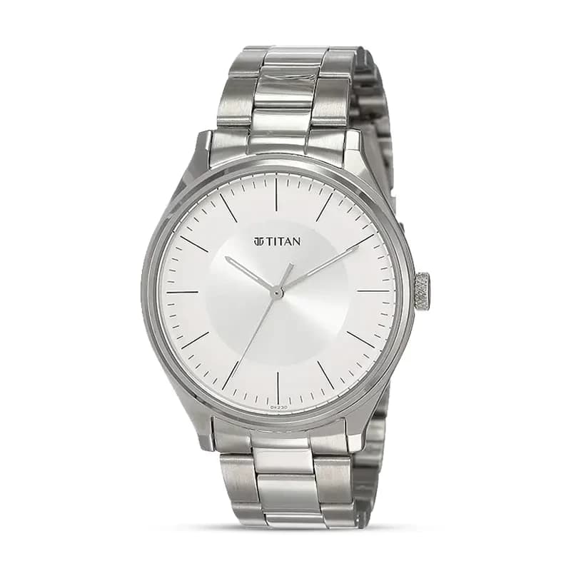 Titan 1802SM03 Workwear Silver Dial Men’s Watch
