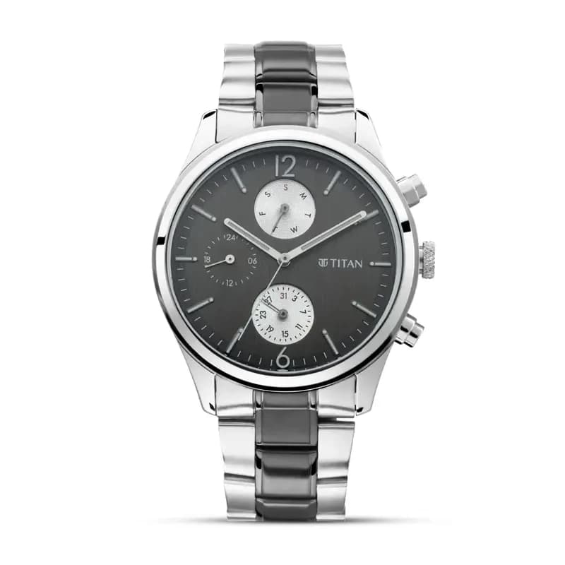 Titan 1805KM02 Workwear Anthracite Dial Men's Watch