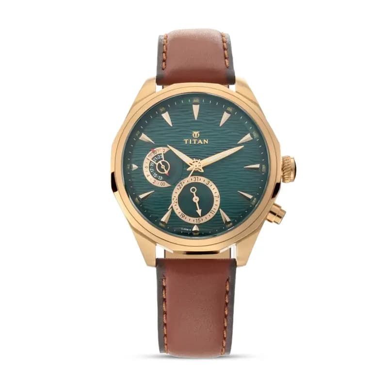 Titan 1829QL01 Maritime Sea Green Dial Men's Watch