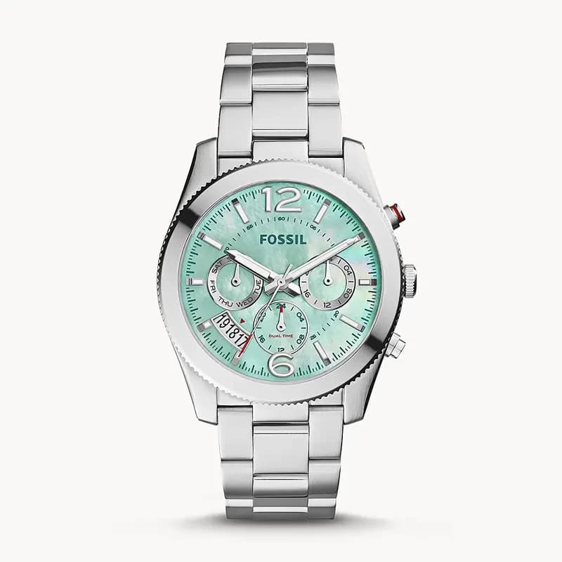 Fossil ES4219 Perfect Boyfriend Blue MOP Dial Ladies Watch