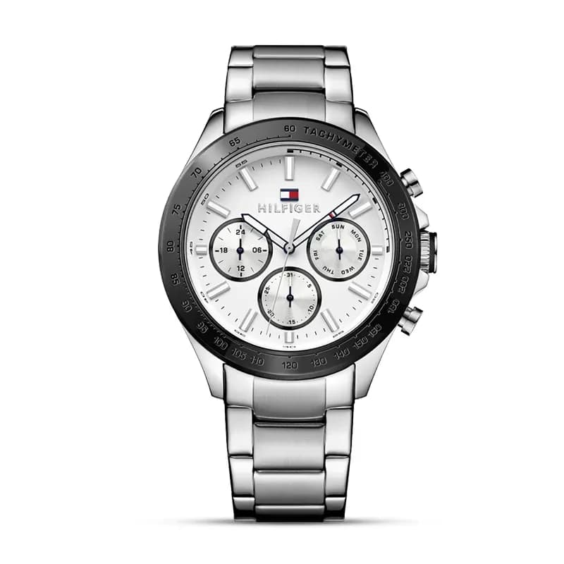 Tommy Hilfiger Hudson Chronograph White Dial Men's Watch | 1791227