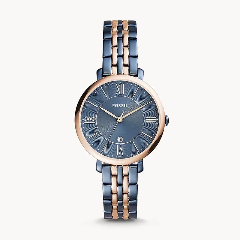 Fossil ES4321 Jacqueline Blue Dial Ladies Watch