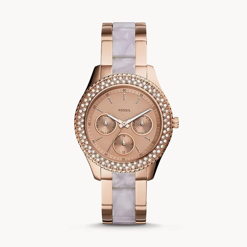 Fossil Stella Multifunction Two-Tone Ladies Watch | ES4755