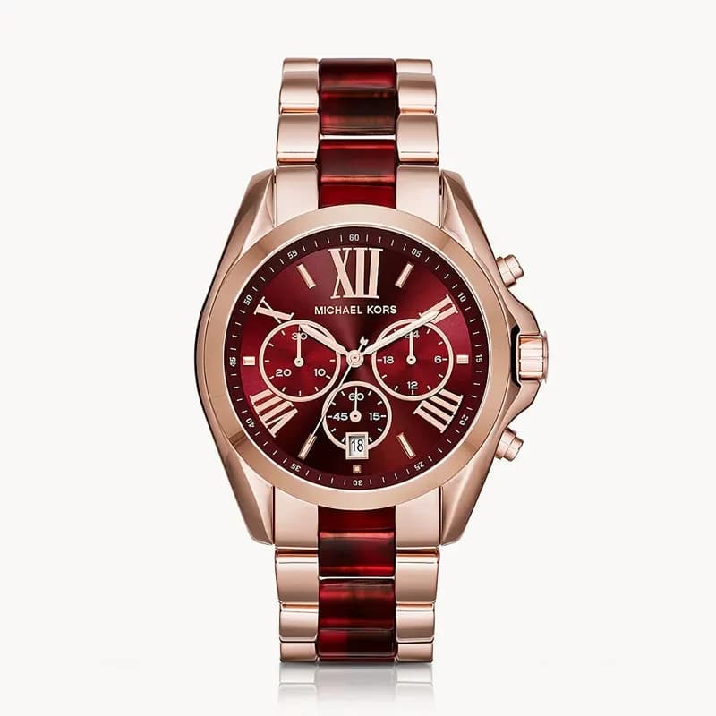 Michael Kors Bradshaw Burgundy Dial Ladies Watch | MK6270