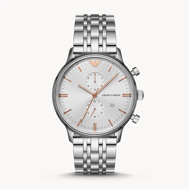 Emporio Armani Gianni White Dial Men's Watch | AR1933