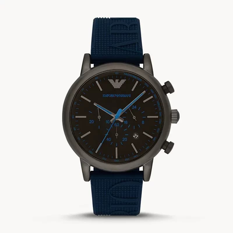 Emporio Armani Luigi Chronograph Black Dial Men's Watch | AR11023