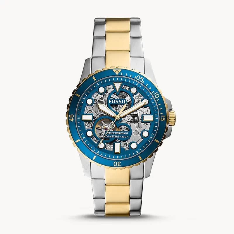 Fossil FB-01 Automatic Skeleton Blue Dial Men's Watch | ME3191