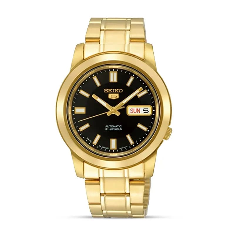 Seiko 5 Automatic Black Dial Men's Watch | SNKK22K1