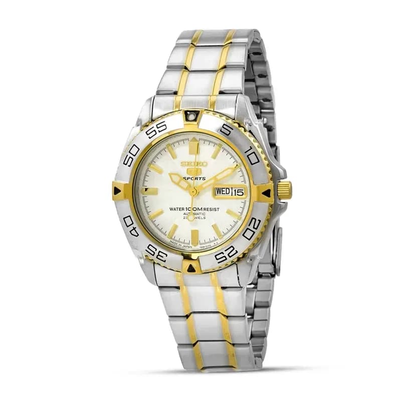 Seiko 5 Sports Automatic White Dial Men's Watch | SNZB24J1