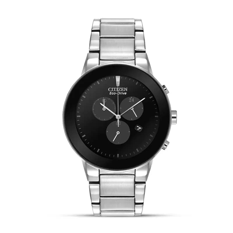 Citizen Eco-Drive Chronograph Black Dial Men's Watch | AT2240-51E