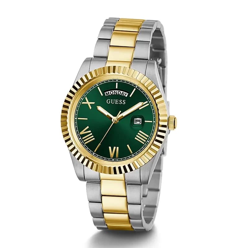 Guess Connoisseur Green Dial Two-tone Men’s Watch | GW0265G8 secondary view