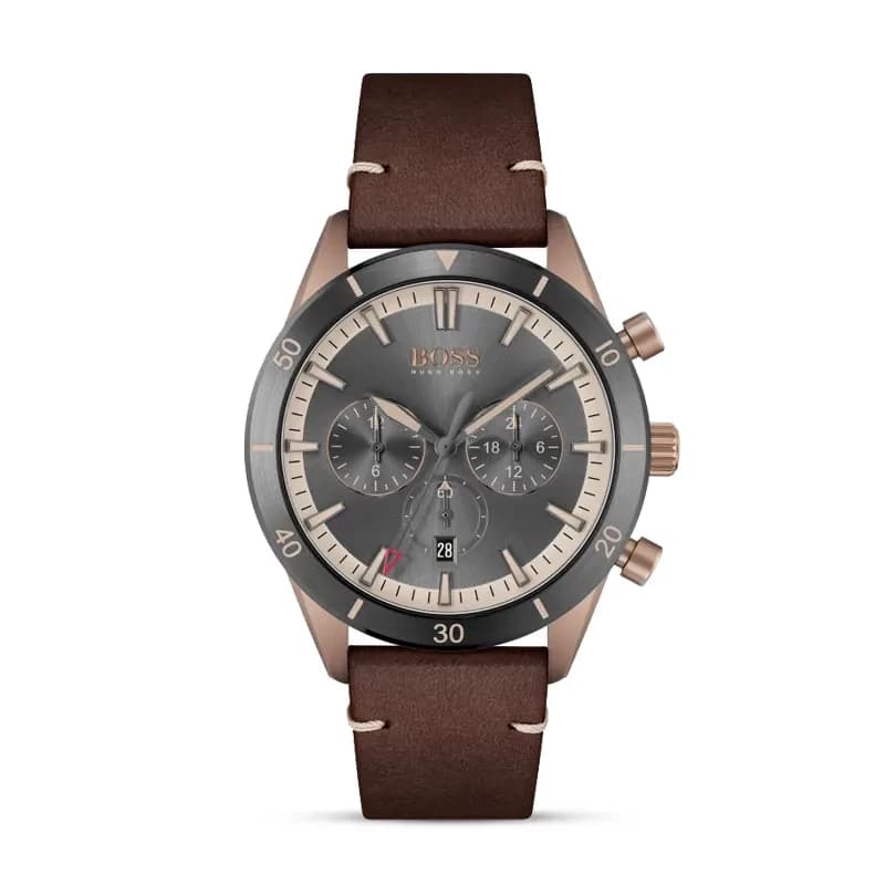 Hugo Boss Santiago Chronograph Grey Dial Men’s Watch | 1513861