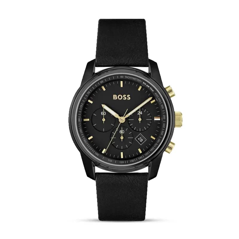 Hugo Boss Trace Chronograph Black Dial Men’s Watch | 1514003