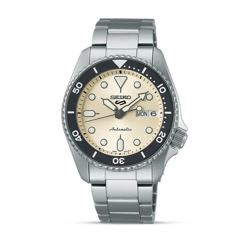 Seiko 5 Sports SKX “Midi” Light Beige Dial Men’s Watch | SRPK31K1
